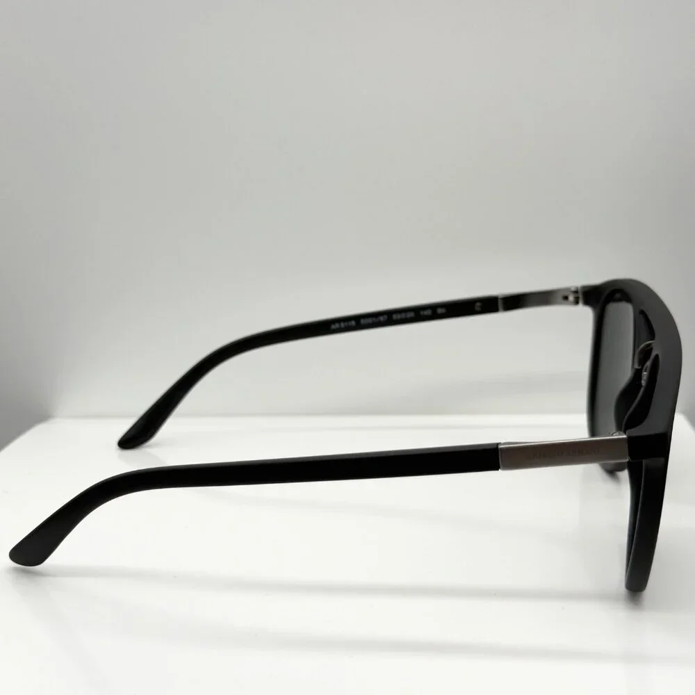 Giorgio Armani AR8118 5001/87 Sunglasses Matte Black Grey Lens 53 20 145 3N READ